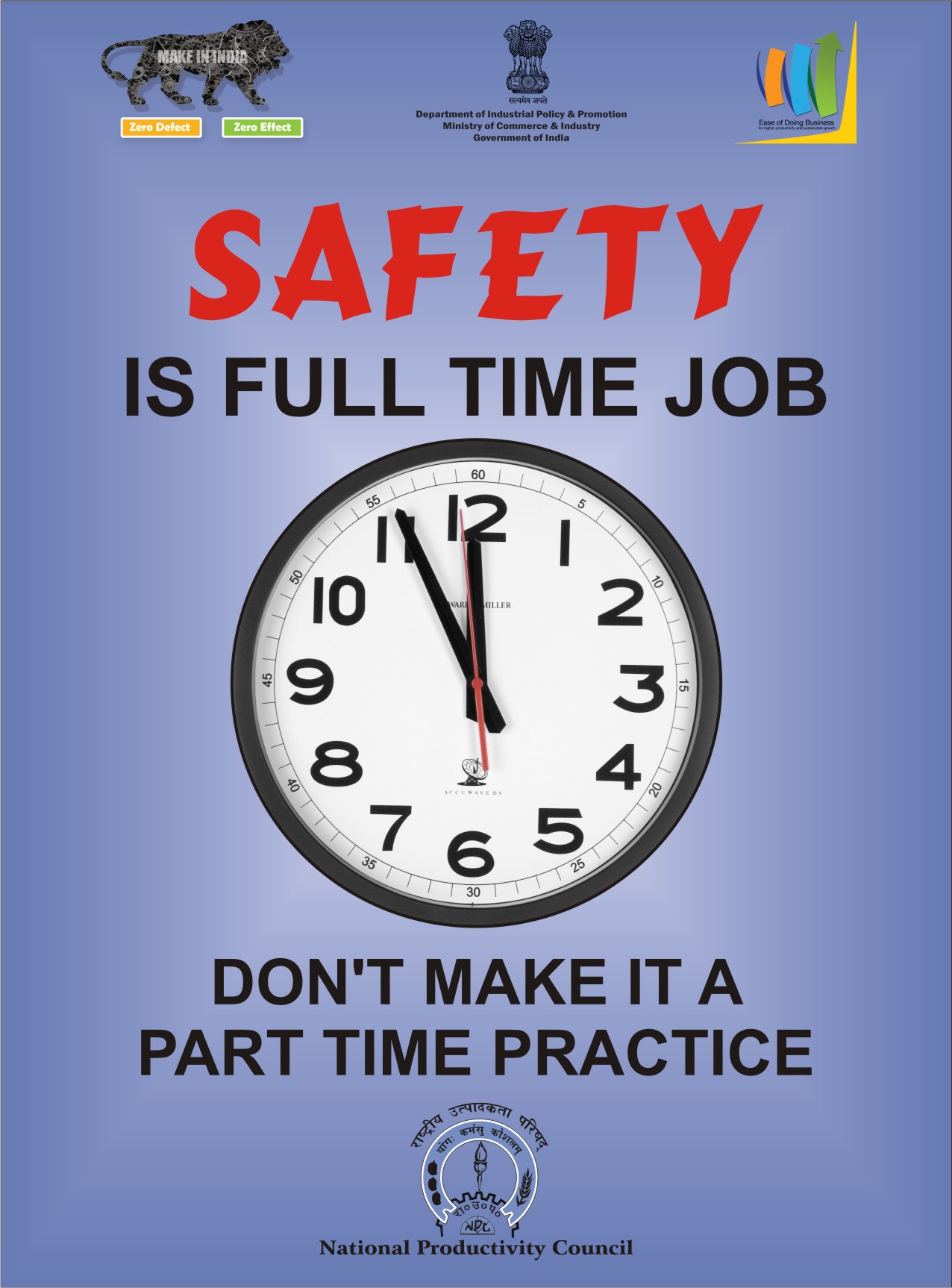 Safety Poster Safety Is A Full Time Job Safety Posters Health Images